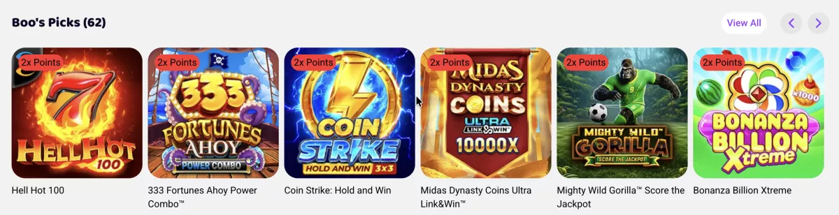 BooCasino Picks